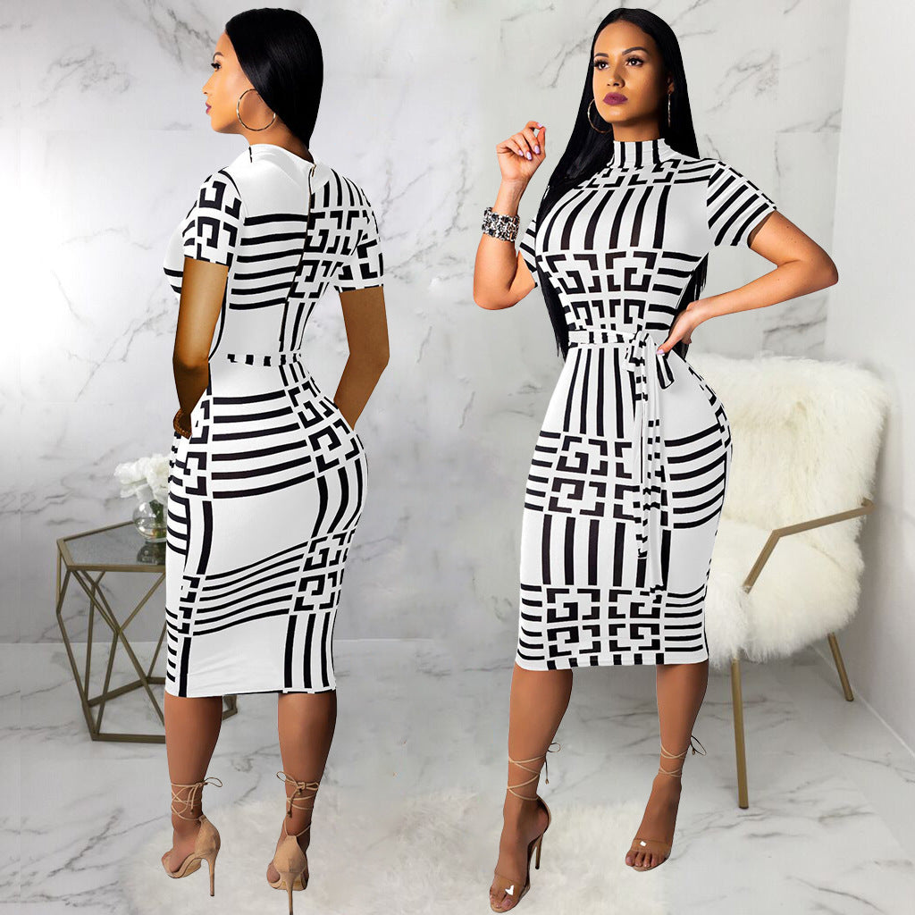 Bodycon Dress for women Short Sleeve women business dress